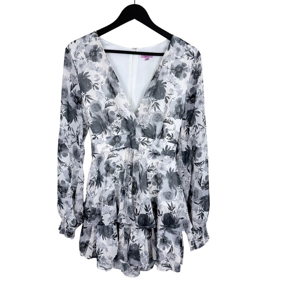 FRANCESCA'S Miami Ruffle Romper - Picture 3 of 7